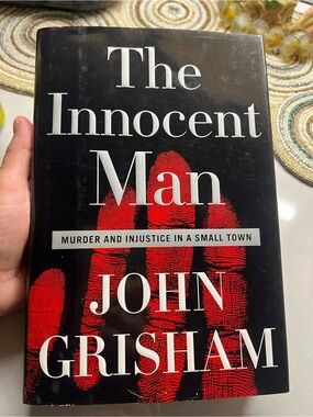 5/$25 The Innocent Man by John Grisham - Black & Red Hardcover
